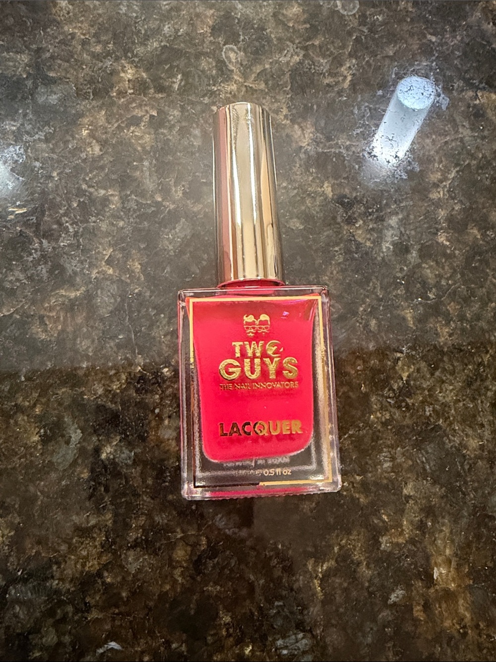 Two Guys Lacquer Bright Pink Nail Polish in A51 Inspire Lacquer 0.5 fl oz New